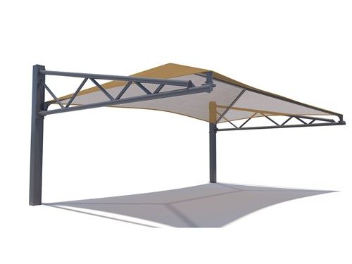 Tri-Truss Cantilever structures, often used as a parking cover structure